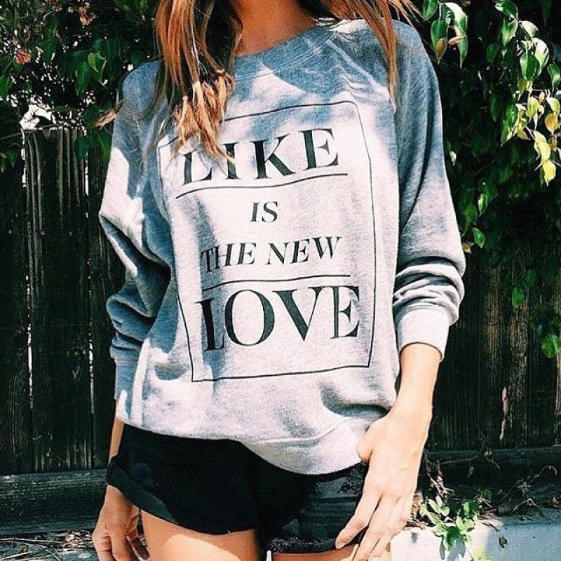 Sweat-shirt pour femmes avec lettrage créatif et coupe décontractée Chic & Stil