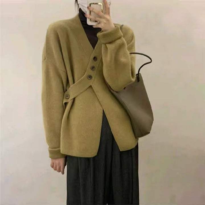 Ladies chic and stylish tie cardigan