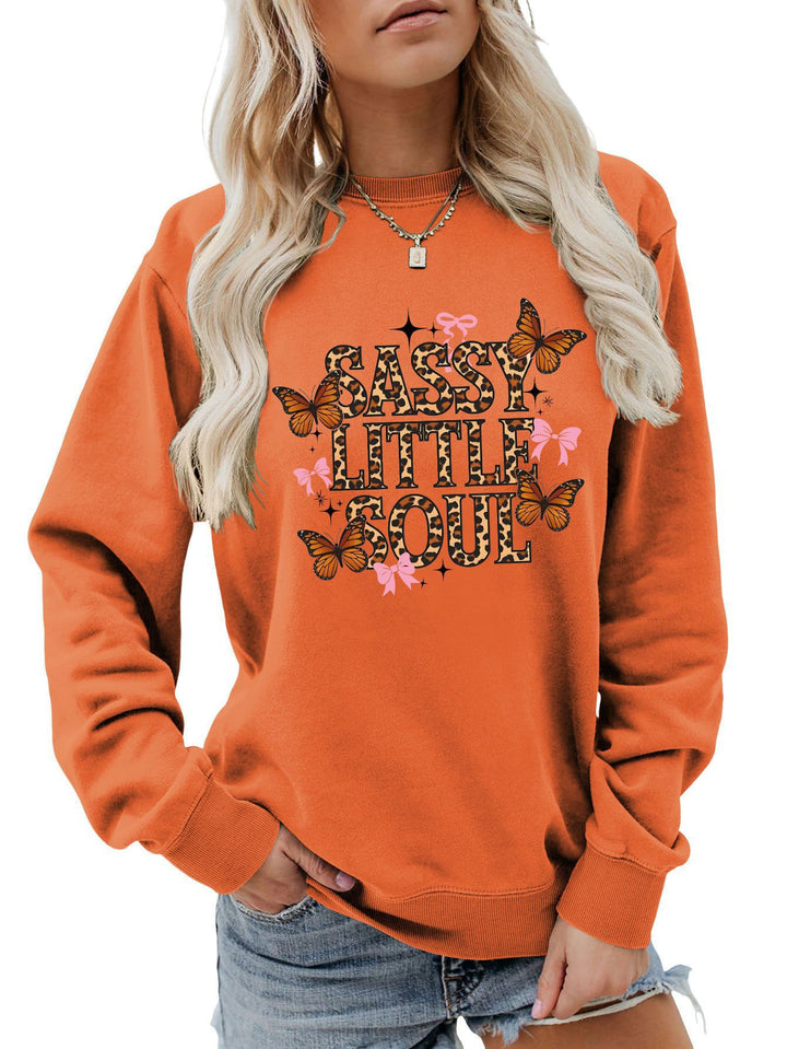 Sweatshirt pour femmes avec design de papillon artistique Chic & Stil