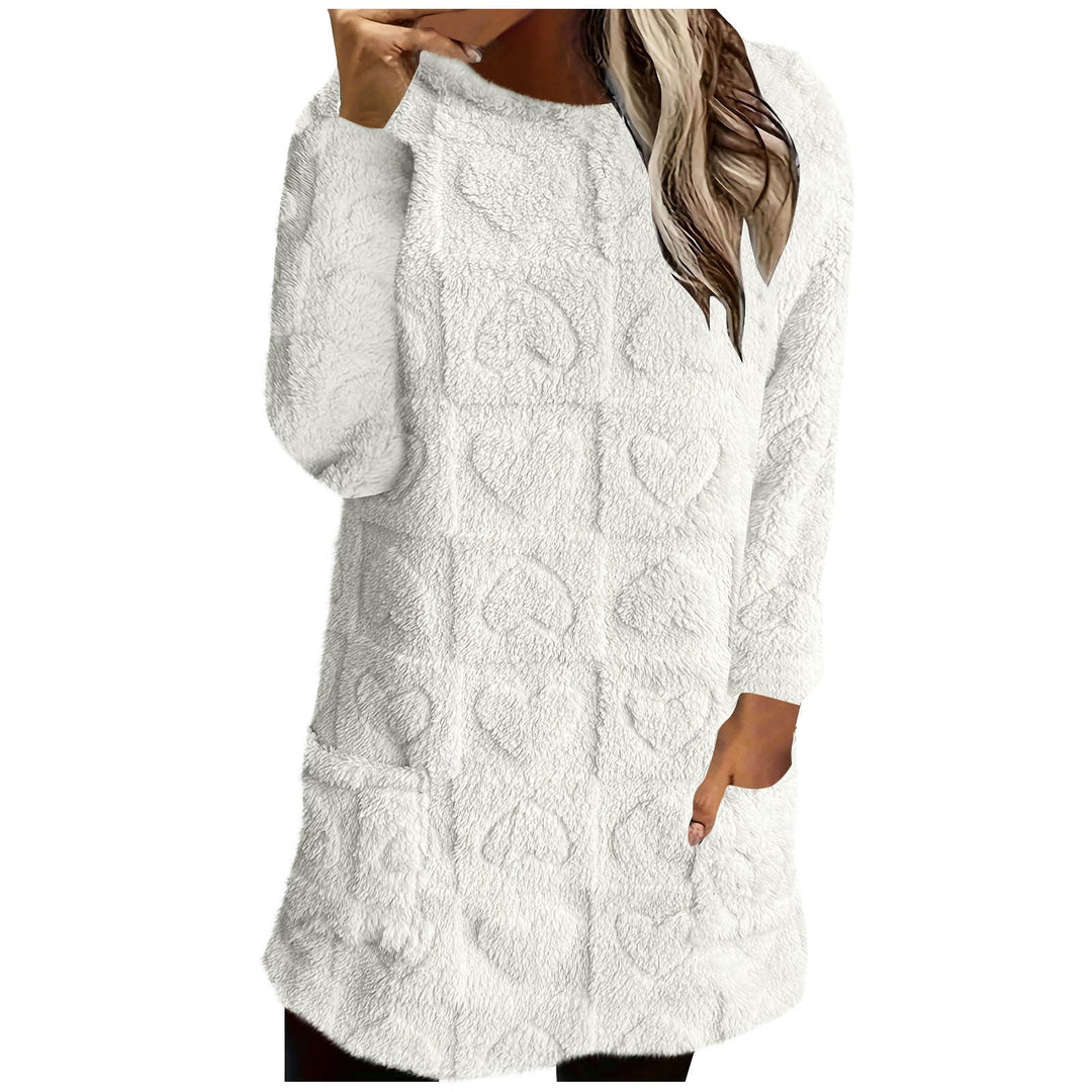Ladies Cozy Tunic with Heart Pattern Lune London