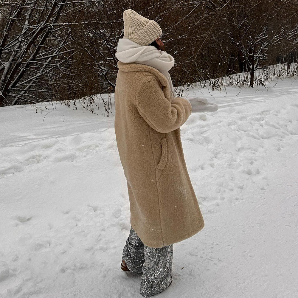 Ladies Oversized Chic Teddy Jacket