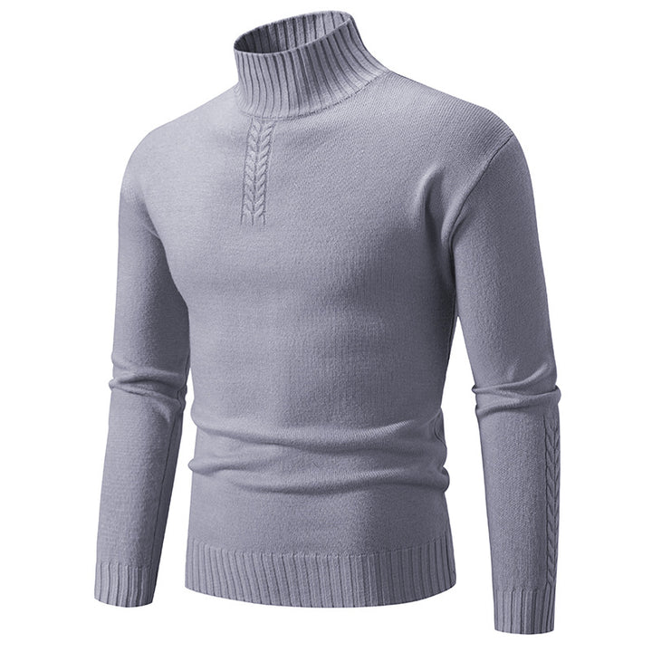 Thick knit crew neck sweater for men Lune London