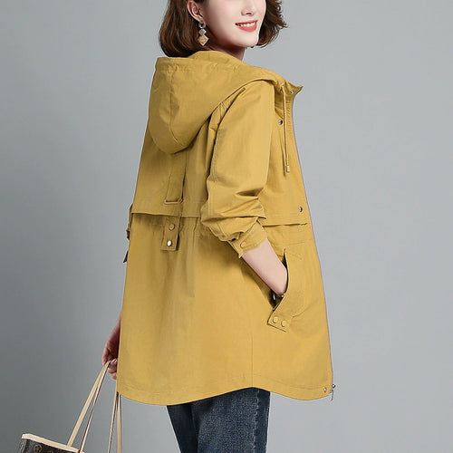 Lune London | Red women's jacket with hood