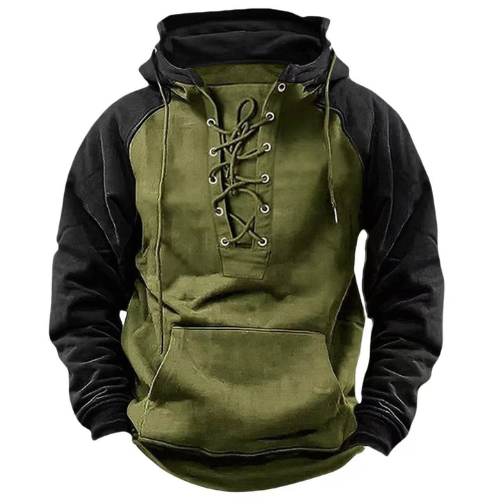 Men's hoodie with modern lace-up closure and comfortable fit Lune London
