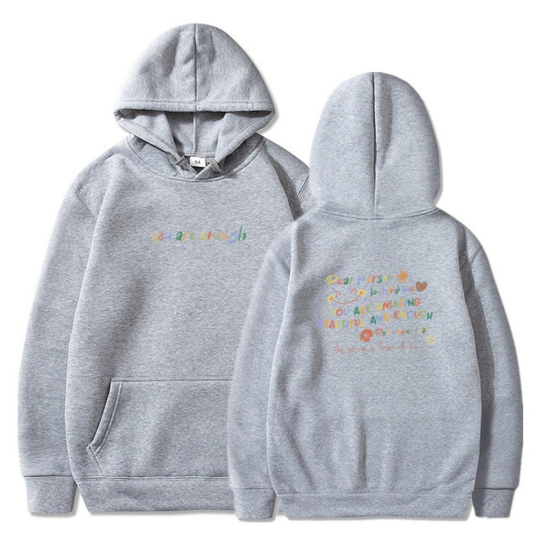Women's Hooded Sweatshirt with Motivational Print and Comfortable Fit Lune London