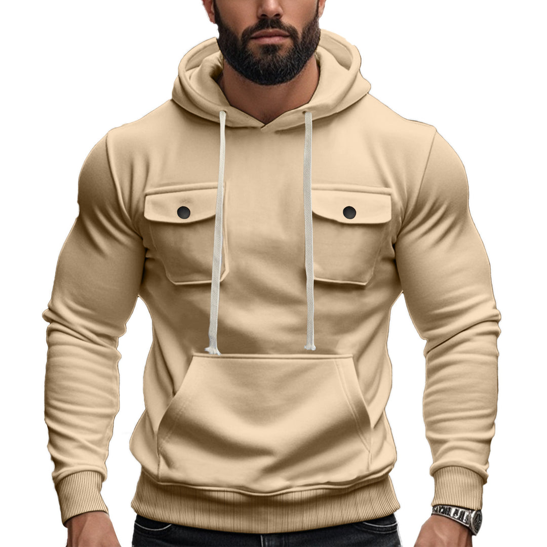 Men's hoodie with stylish chest pockets Lune London
