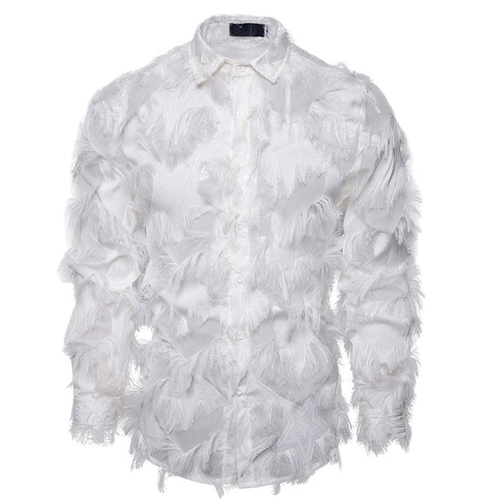 Fashionable men's shirt with textured design Lune London
