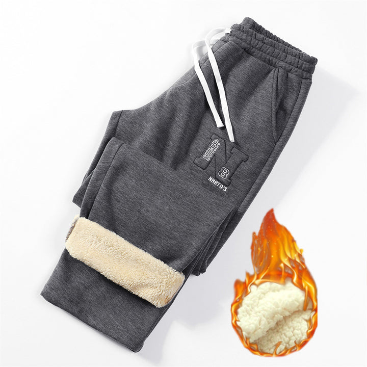Comfortable men's joggers with side zipper and elastic waist Lune London