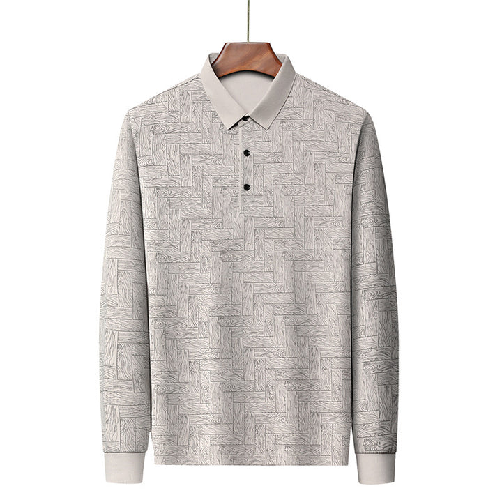 Stylish men's polo shirt with a refined structure design and an elegant button placket Lune London