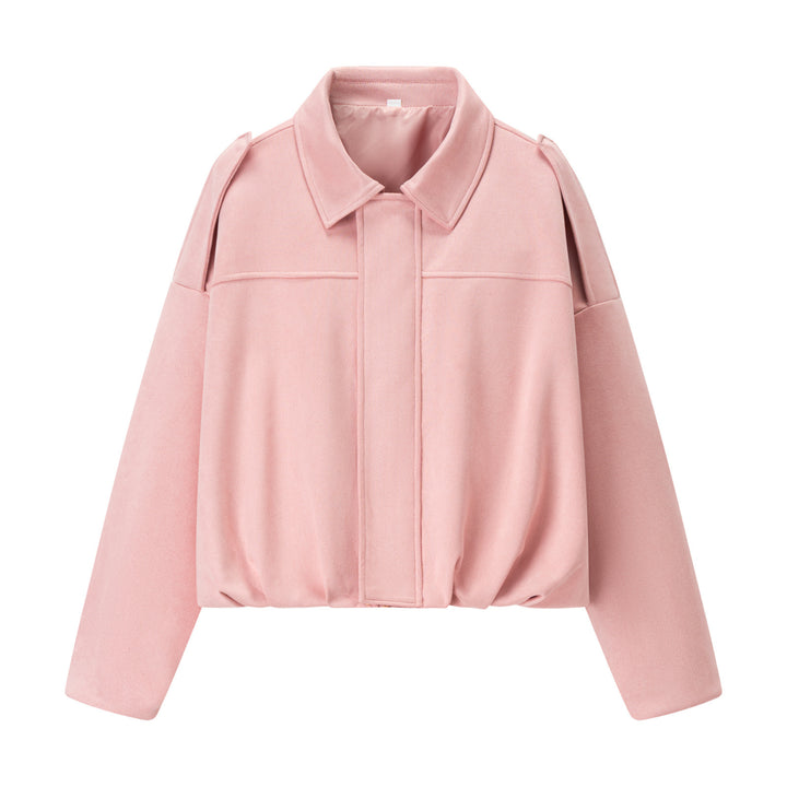 Short transitional jacket for women with modern details and a relaxed fit Lune London