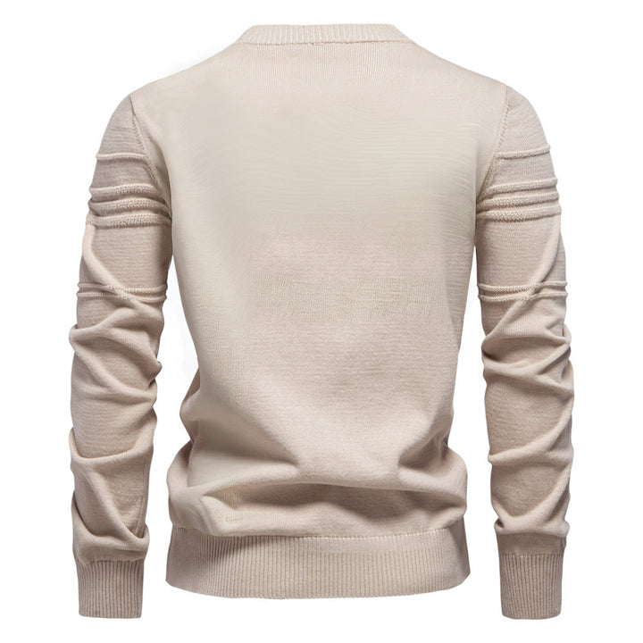 Men's Knitted Sweater with Modern Structural Design and Comfort Fit Lune London