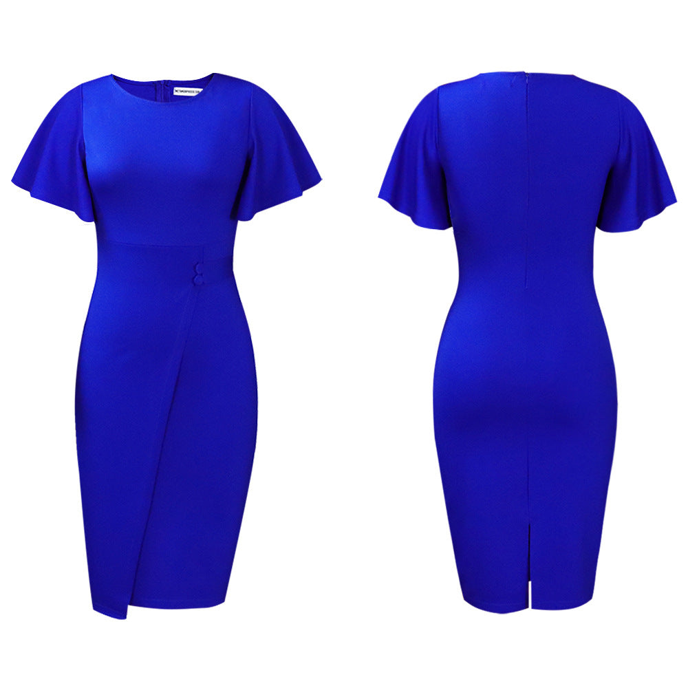 Fitted dress for women with elegant bell sleeves and a tailored fit Lune London