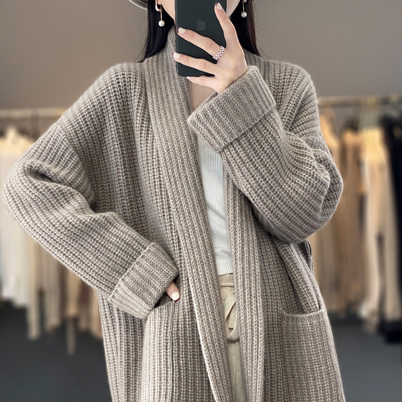 Ladies Comfortable Knit Pullover with Deep Pockets Lune London
