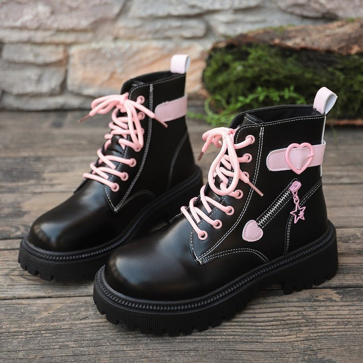 Fashion boots for ladies with heart and star details Lune London