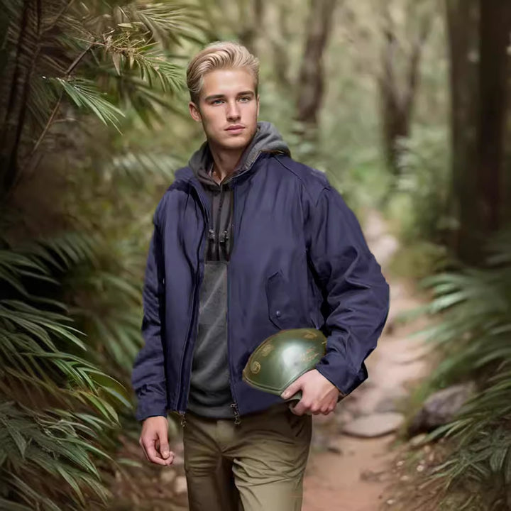 Casual bomber jacket for men with high collar Lune London