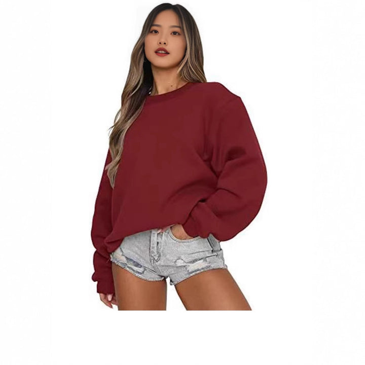 Ladies Oversized Sweatshirt with a relaxed fit and soft sleeves Lune London