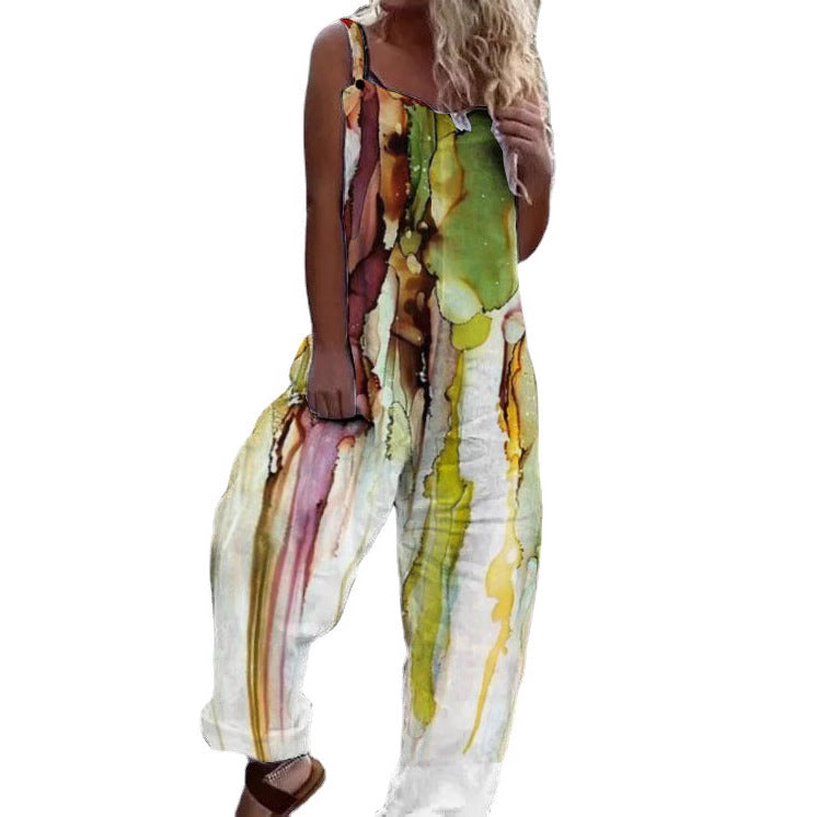 Lune London Floral Print Artistic Jumpsuit for Women