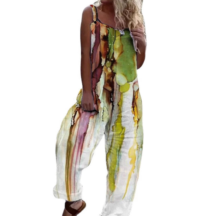 Lune London Floral Print Artistic Jumpsuit for Women