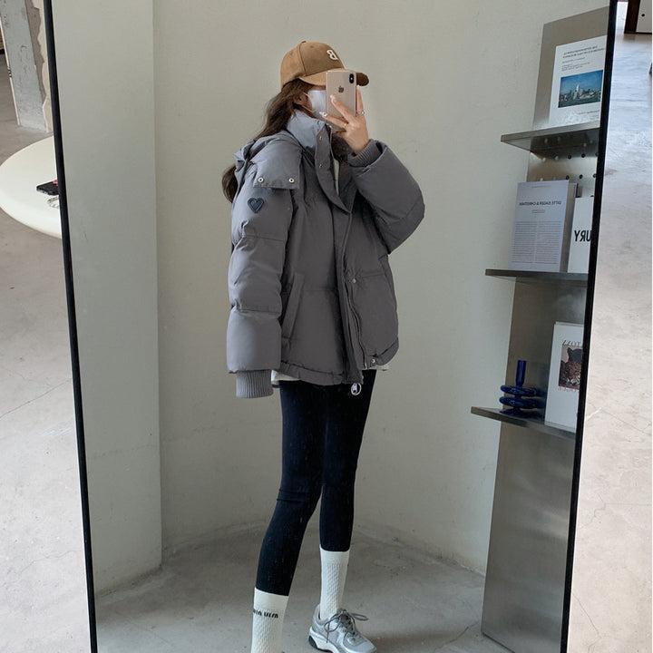 Lady Winter Down Jacket with generous cut and high collar Lune London