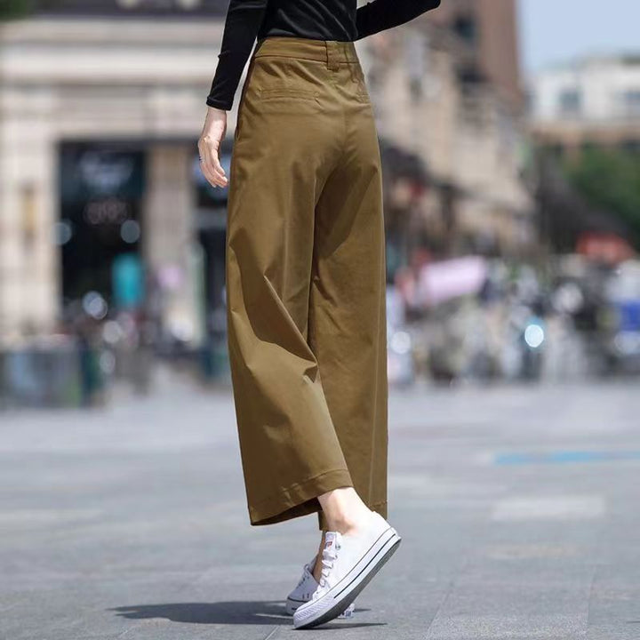 Pantalons larges taille haute pour femmes Chic & Stil