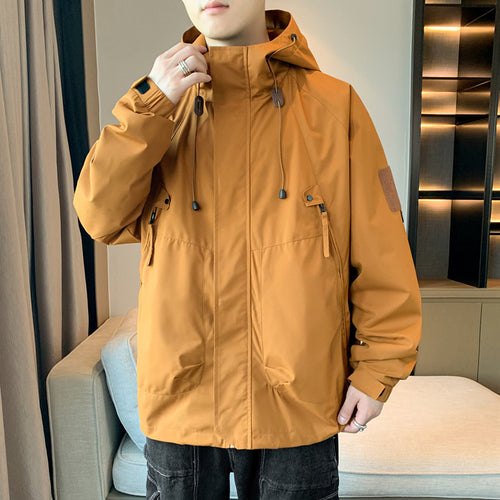 Casual outdoor jacket for men with adjustable hood and practical pockets Lune London