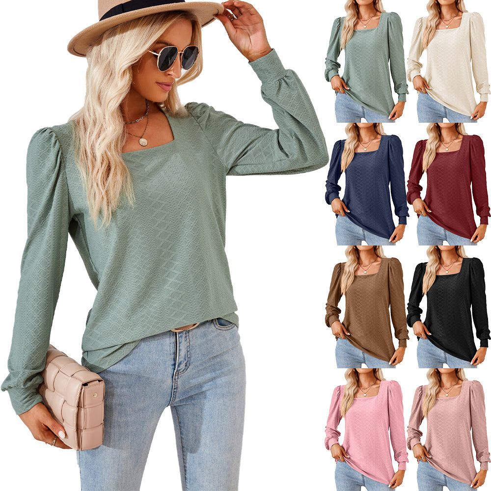 Ladies Light Blouse with Elegant Puff Sleeves and a Structured Design Lune London
