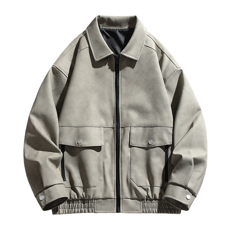 Casual utility jacket for men with practical pockets and elastic waist Lune London