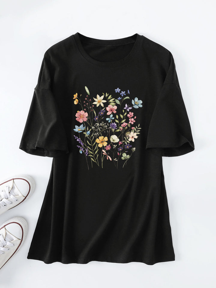 Chemisier d'été décontracté pour femmes avec imprimé floral Chic & Stil