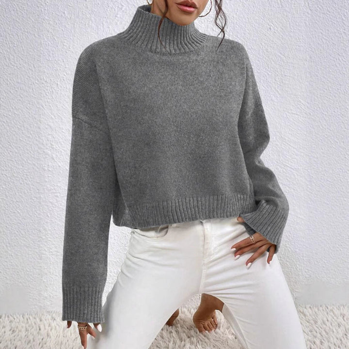 Ladies Fashionable Collar Sweater Made Of Soft Wool Lune London
