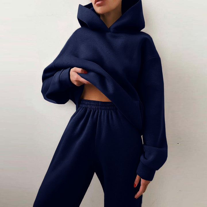 Ladies casual outfit with hood and elastic cuffs Lune London