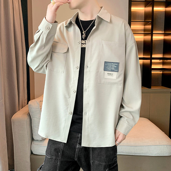 Casual utility shirt jacket for men with practical pockets and modern design Lune London