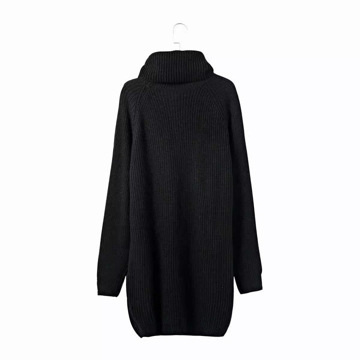 Women’s knitted dress with wide collar Lune London