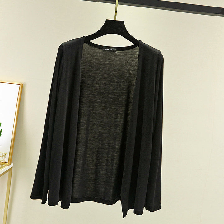 Cardigan léger pour femmes avec coupe ouverte et manches longues Chic & Stil