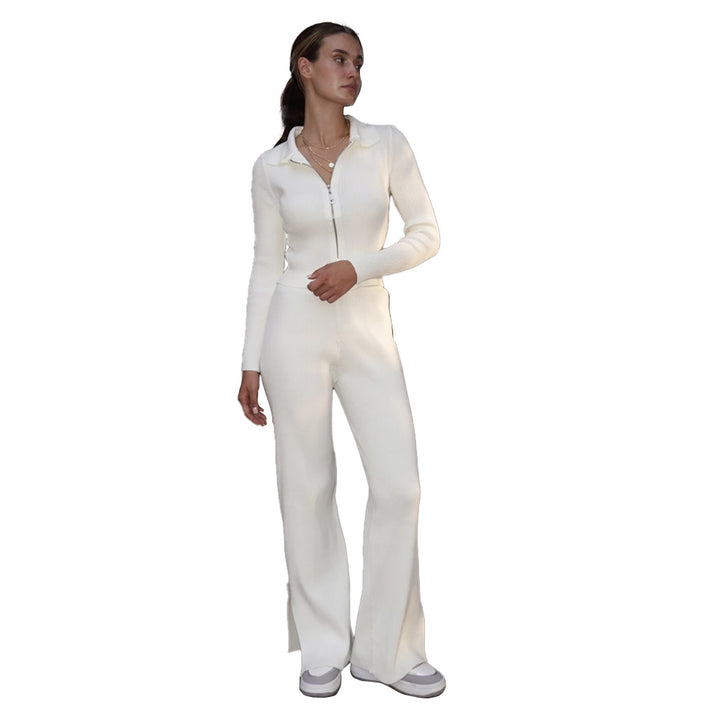 Salopette tendance pour femmes avec longue fermeture éclair Chic & Stil