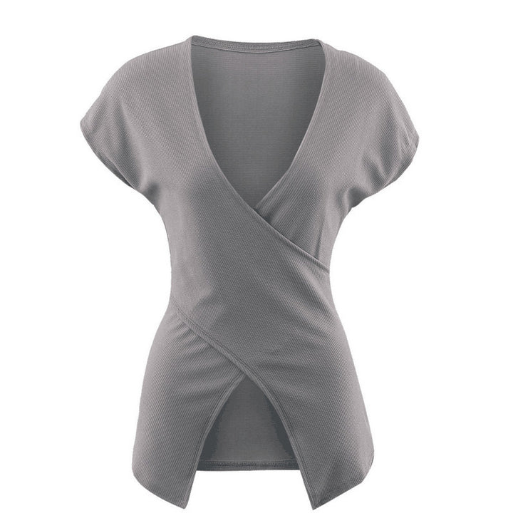 Lune London trendy V-neck top for women to tie