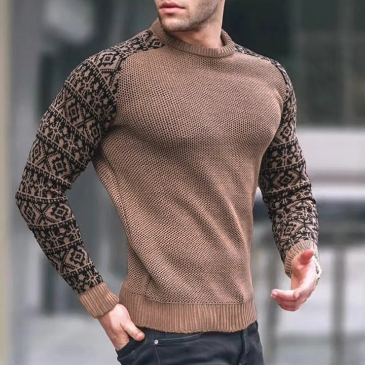 Men's knit sweater with graphic pattern Lune London
