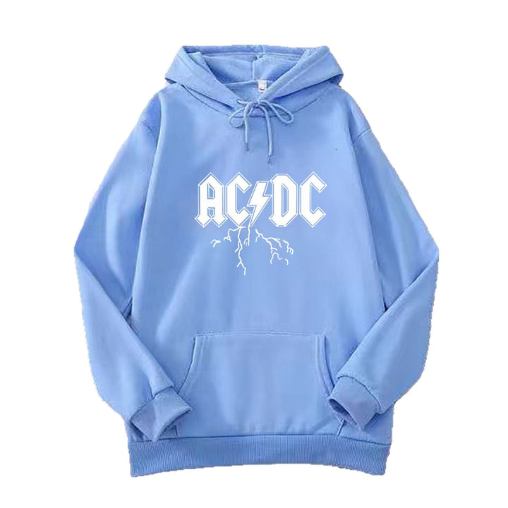 Women's hoodie with large band logo and kangaroo pocket Chic & Stil
