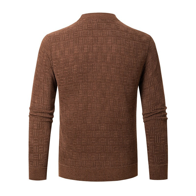 Trendy knit sweater for men with a unique structural design Lune London