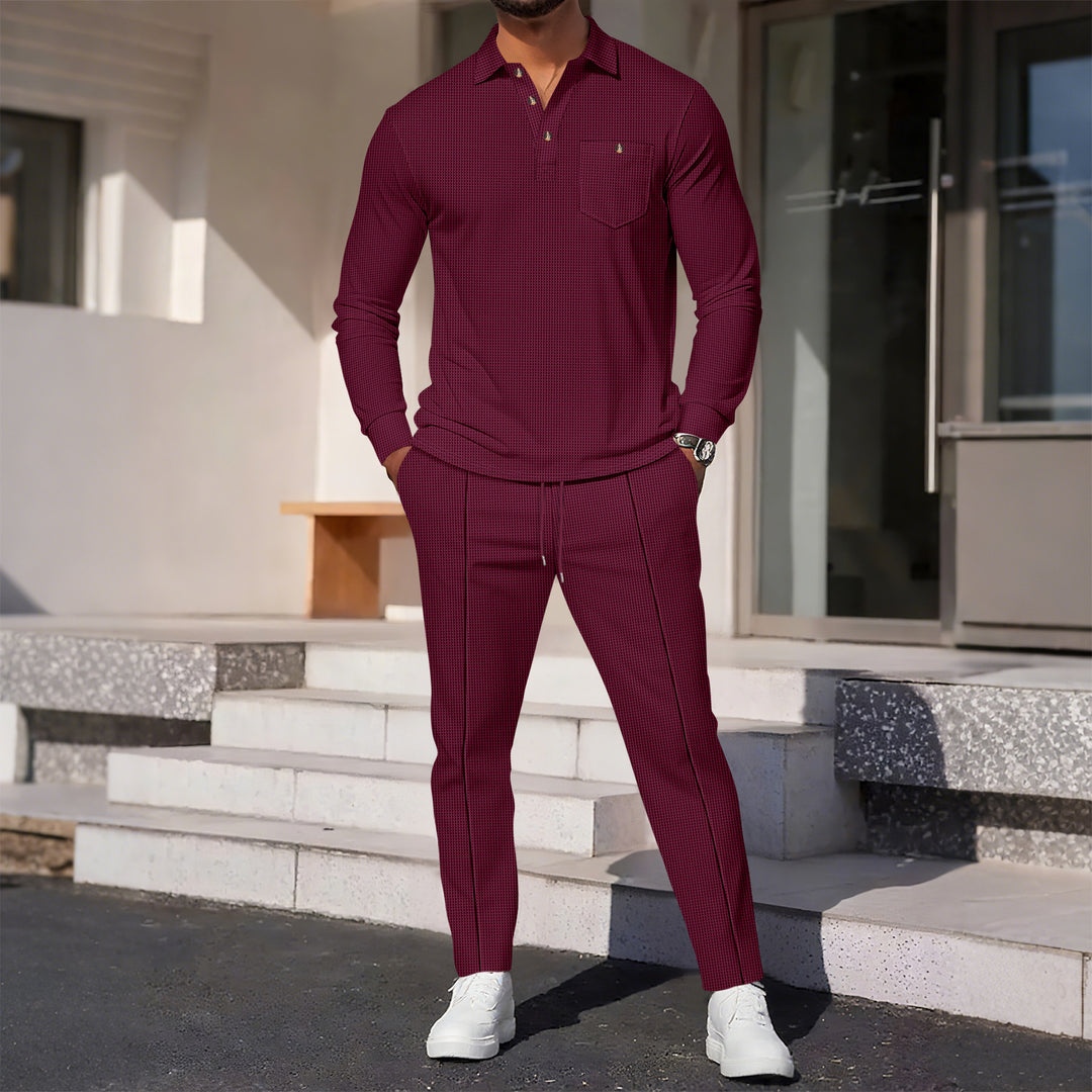 Elegant leisure suit for men with structured top and comfortable pants Lune London
