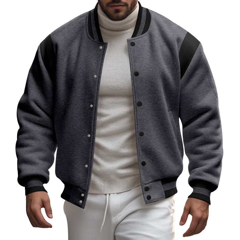 Veste bomber sportive pour hommes avec manches contrastées Lune London