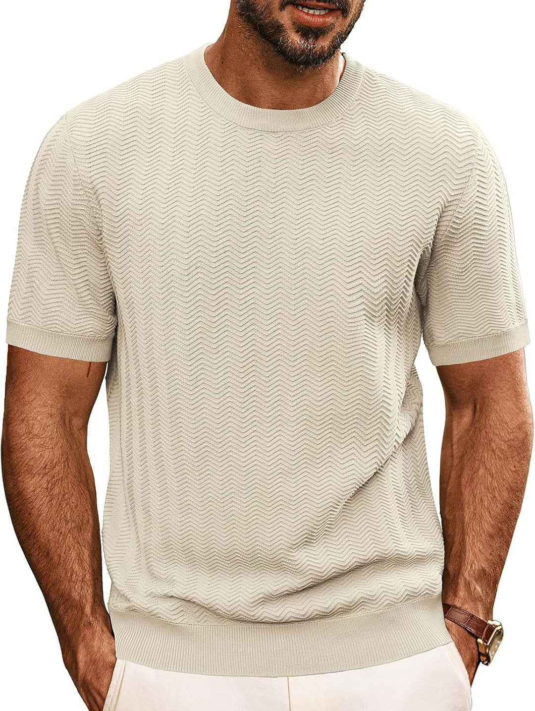 Men's structured crew neck t-shirt Lune London