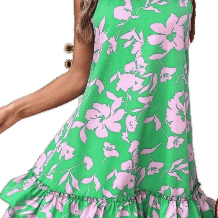 Lune London Floral Ruffle Midi Dress for Women