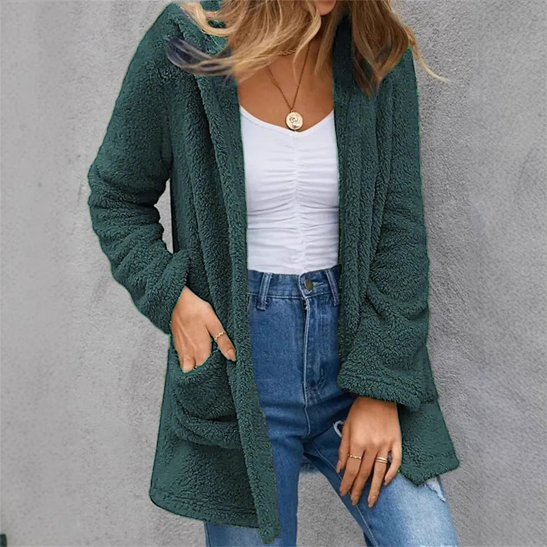 Lune London women's open fleece coat
