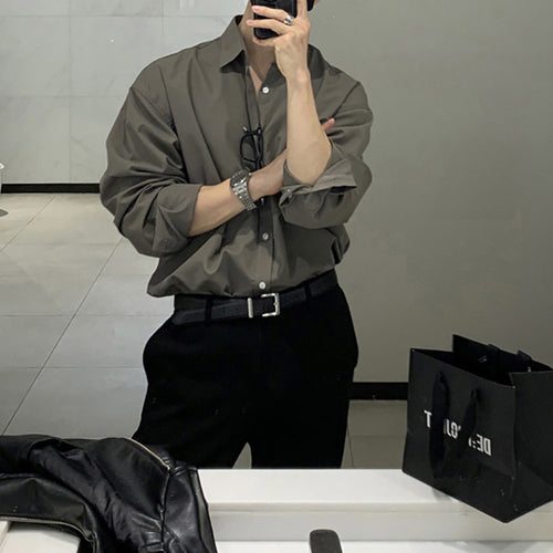 Men's oversized breathable cotton shirt with relaxed fit Lune London