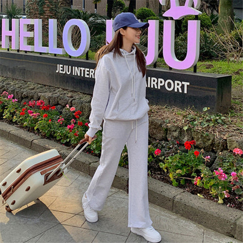 Ensemble de sweat à capuche décontracté pour femmes et pantalons de jogging Chic & Stil