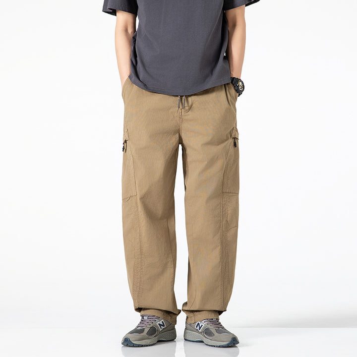 Pantalons cargo confortables pour hommes avec poches latérales et poches arrière pratiques Lune London