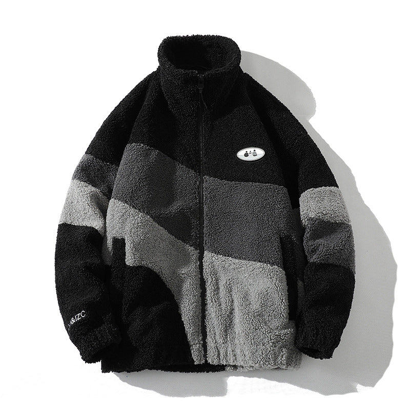 Ladies Trendy Fleece Jacket with Chic High Collar and Style