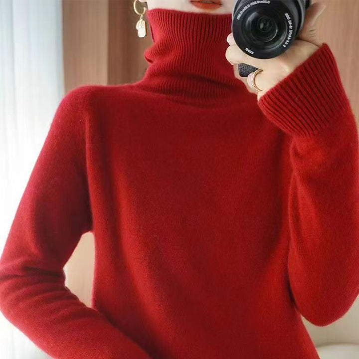 Womens cashmere turtleneck sweater Lune London