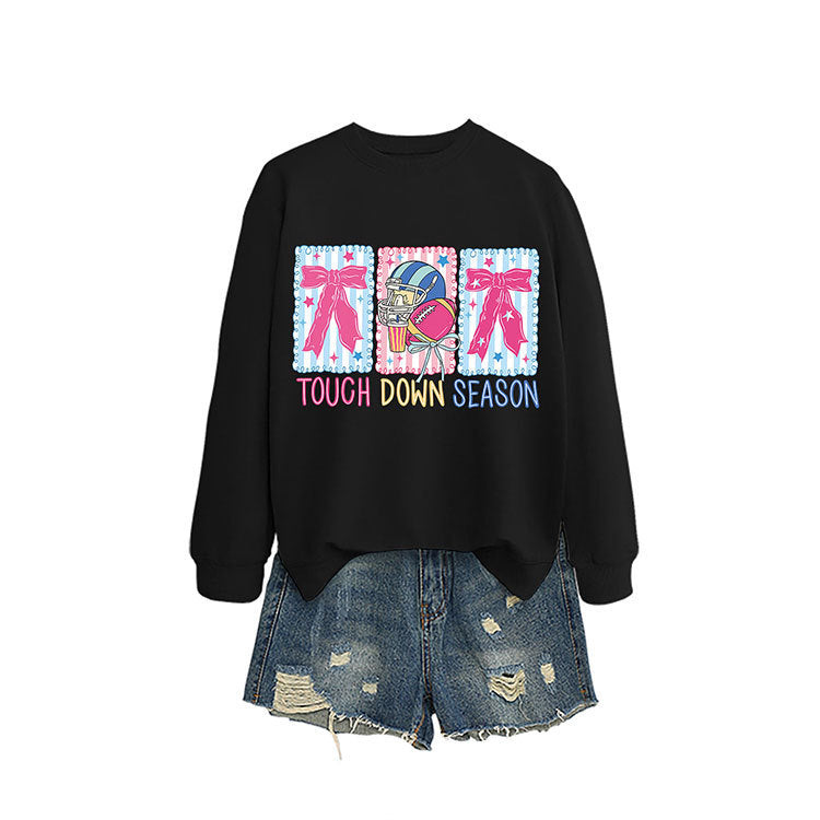 Sweat-shirt femme avec motif de football créatif et coupe décontractée Chic & Stil