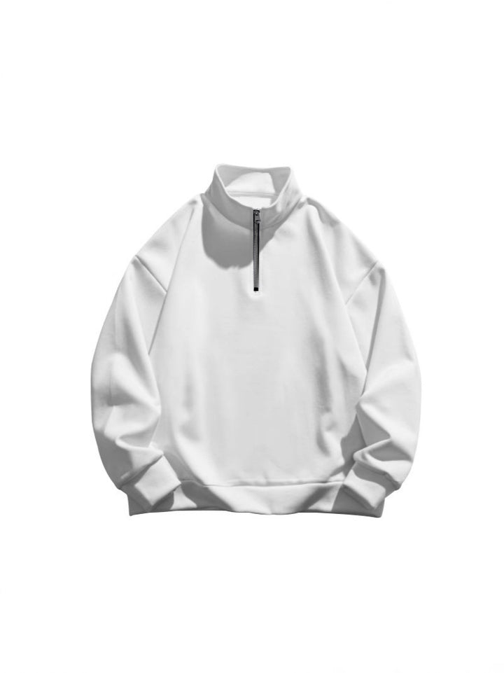 Women's sweatshirt with high collar and zipper Lune London